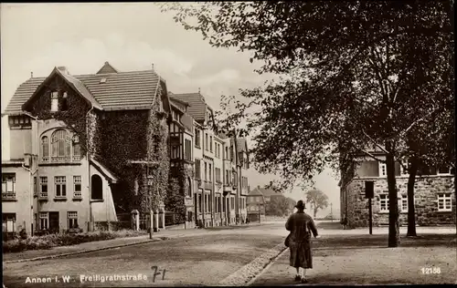 Ak Annen Witten an der Ruhr, Freiligrathstraße