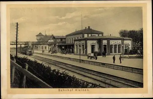 Ak Bad Kleinen in Mecklenburg, Bahnhof, Gleisansicht