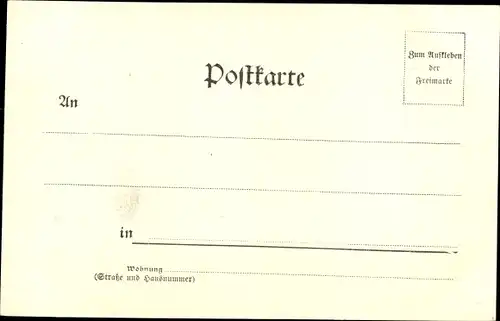 Litho Königliche Porte-Chaisenträger in Dresden, Sänfte