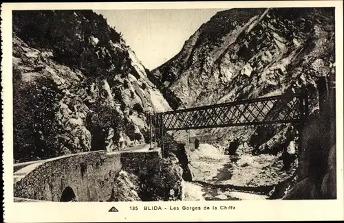 Ak Blida Algerien, Les Gorges de la Chiffa