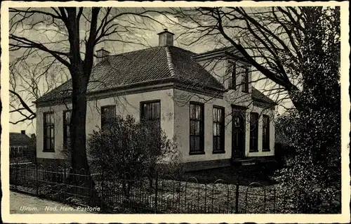 Ak Ulrum Groningen Niederlande, Ned. Herv. Pastorie