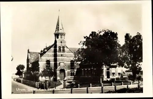 Ak Ulrum Groningen Niederlande, Geref. Kerk, Leensterweg