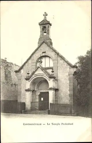 Ak Contrexéville Lothringen Vosges, Le Temple Protestant