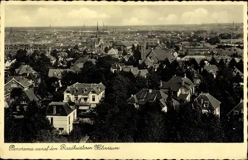 Ak Hilversum Nordholland Niederlande, Panorama vanaf den Raadhuistoren