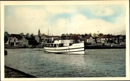 Ak Urk Flevoland Niederlande, MS Burg Keyzer, Passagiersdienst Urk Enkhuizen