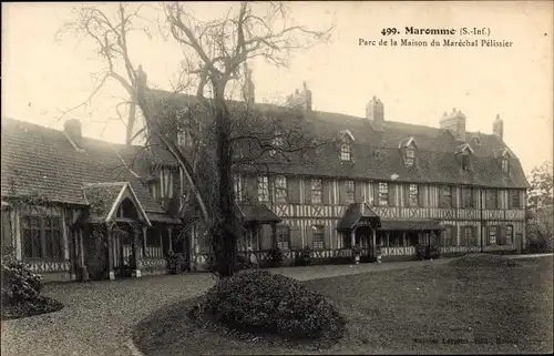 Ak Maromme Seine Maritime, Parc de la Maison du Marechal Pelissier
