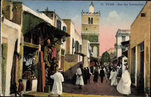 Ak Tunis Tunesien, Rue des Teinturiers