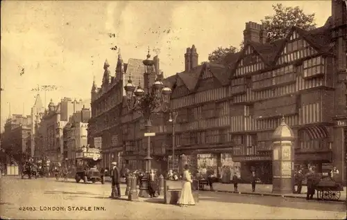 Ak London City England, Staple Inn