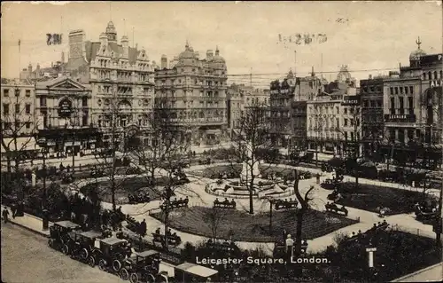 Ak London City England, Leicester Square