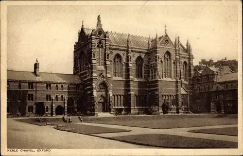 Ak Oxford Oxfordshire England, Keble Chapel