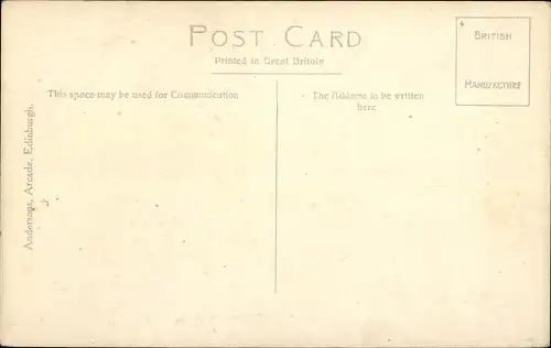 Ak Edinburgh Schottland, Castle and Ross Fountain