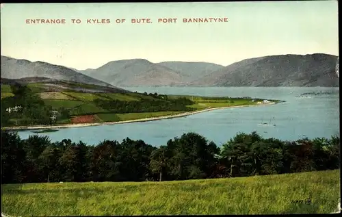 Ak Port Bannatyne Schottland, Entrange to Kyles of Bute