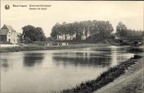 Ak Beringen Flandern Limburg, Bassin du canal