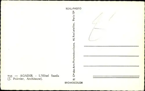 Ak Agadir Marokko, L'Hotel Saada
