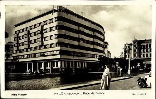 Ak Casablanca Marokko, Place de France