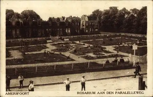 Ak Amersfoort Utrecht Niederlande, Rosarium aan den Paralelleweg