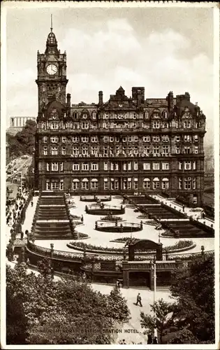 Ak Edinburgh Schottland, North British Station Hotel