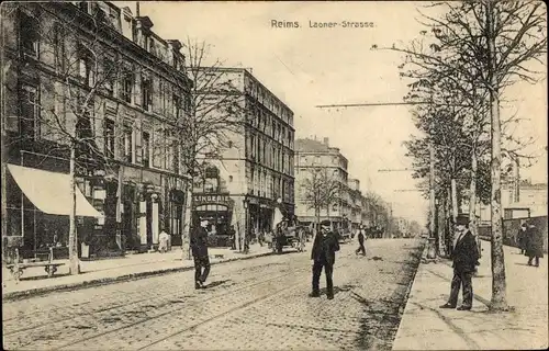 Ak Reims Marne, Laoner Strasse