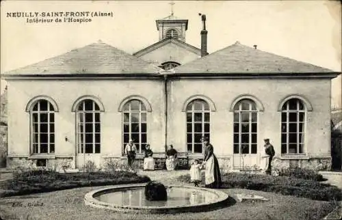 Ak Neuilly Saint Front Aisne, Interieur de l'Hospice