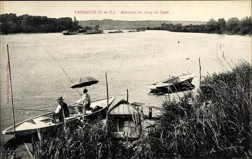 Ak Freneuse Yvelines, Amateur du coup de ligne