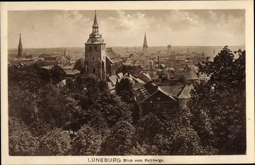 Ak Lüneburg in Niedersachsen, Blick vom Kalkberge