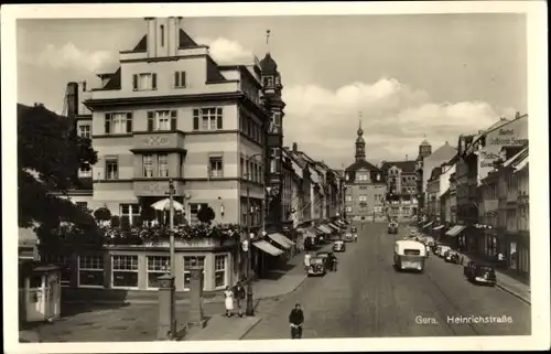 Ak Gera in Thüringen, Heinrichstraße