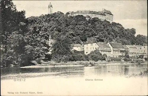 Ak Greiz im Vogtland, Oberes Schloss