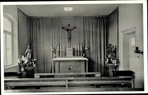 Ak Bad Kissingen Unterfranken Bayern, Kindererholungsheim St. Josef, Kapelle