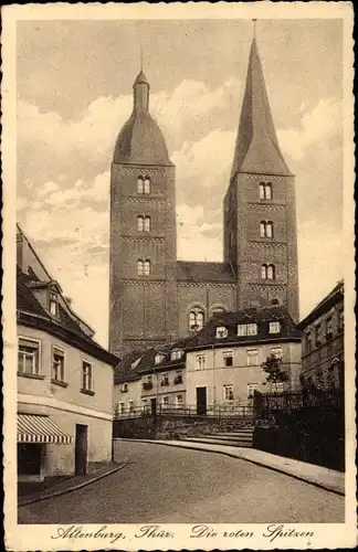 Ak Altenburg in Thüringen, die roten Spitzen
