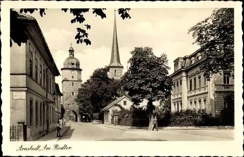 Ak Arnstadt in Thüringen, am Riedtor