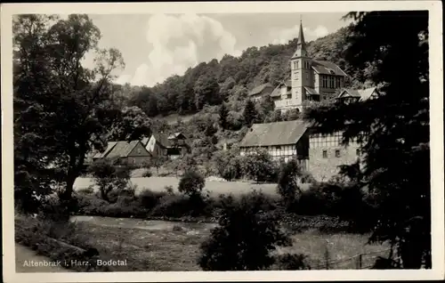 Ak Altenbrak Thale im Harz, Bodetal
