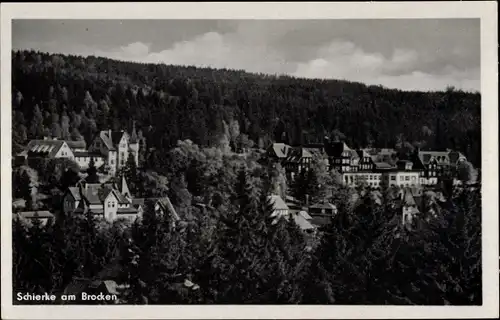 Ak Schierke Wernigerode am Harz, Teilansicht
