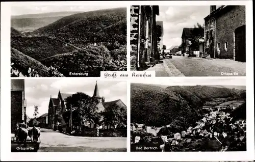Ak Kennfus Bad Bertrich, Entersburg, Ortspartie, Berge