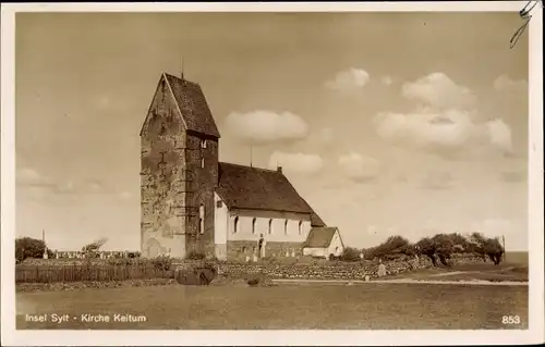 Ak Keitum auf Sylt, Kirche