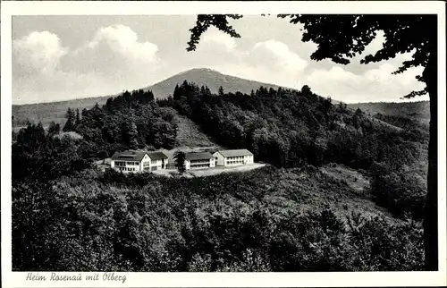 Ak Königswinter am Rhein, Bergmann Erholungswerk E. V. Heim Rosenau mit Oelberg, Ölberg