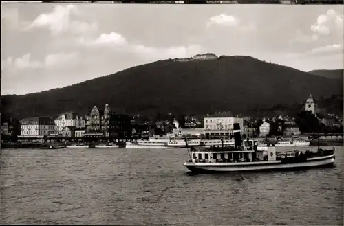 Ak Königswinter am Rhein, Petersberg, Autofähre