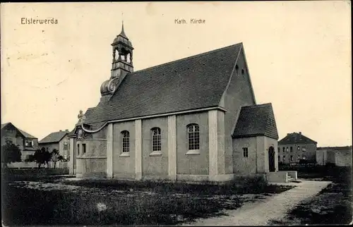 Ak Elsterwerda im Kreis Elbe Elster, Kath. Kirche