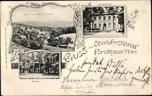 Ak Oberlahnstein Lahnstein am Rhein, Oberlahnsteiner Forsthaus, Pavillon