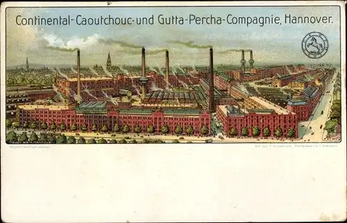 Litho Hannover in Niedersachsen, Continental Caoutchouc Gutta Percha Compagnie