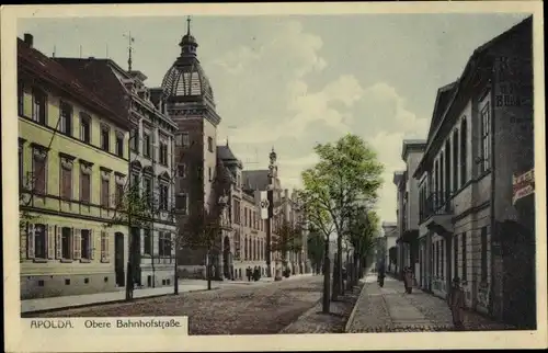 Ak Apolda in Thüringen, Obere Bahnhofstraße