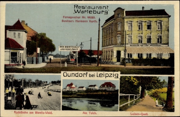Ak Gundorf Böhlitz Ehrenberg Leipzig in Sachsen, Restaurant Warteburg