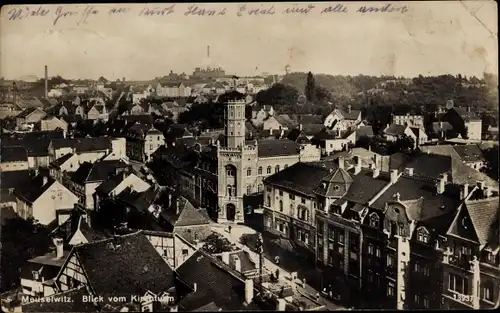 Ak Meuselwitz in Thüringen, Panorama vom Kirchturm