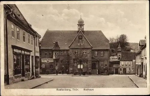 Ak Rastenberg in Thüringen, Rathaus, Papier- und Schreibwaren