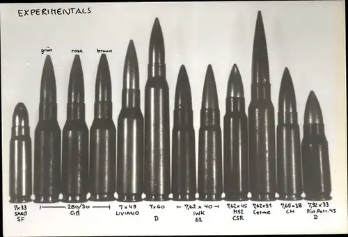 Foto Munition, Patronen, Experimentals, 7x33 SAKO SF, 280/30 GB, 7x49 Liviano, 7,65x38 CH
