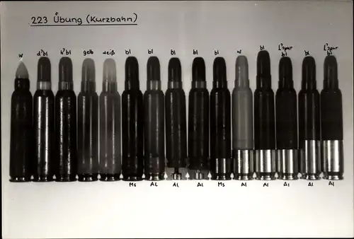 Foto Munition, Patronen .223 Übung Kurzbahn, verschiedene Modelle