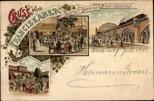 Vorläufer Litho Berlin Mitte, Friedrichstraße, Bahnhof, Franziskaner, Restaurant