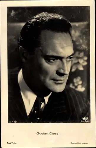 Ak Schauspieler Gustav Diessl, Portrait