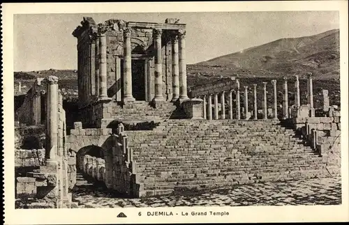 Ak Djemila Algerien, Le Grand Temple