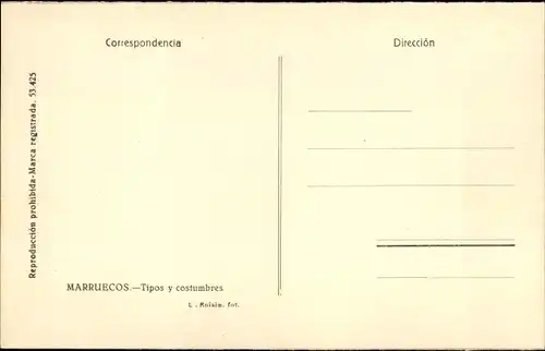 Ak Marokko, Tipos y costumbres, Maghreb, Alter Mann