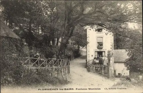 Ak Plombières les Bains Lothringen Vosges, Fontaine Stanislas
